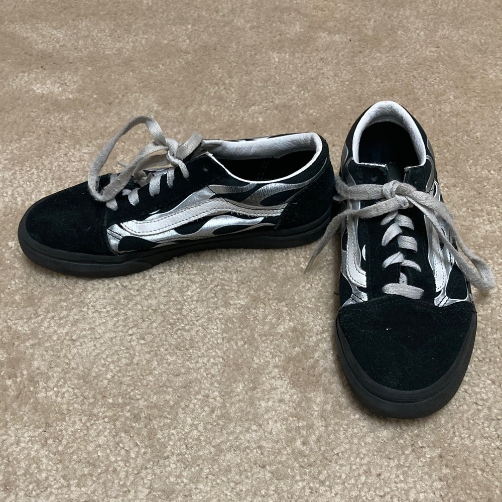 Vans Kids Sneakers Black with White Details